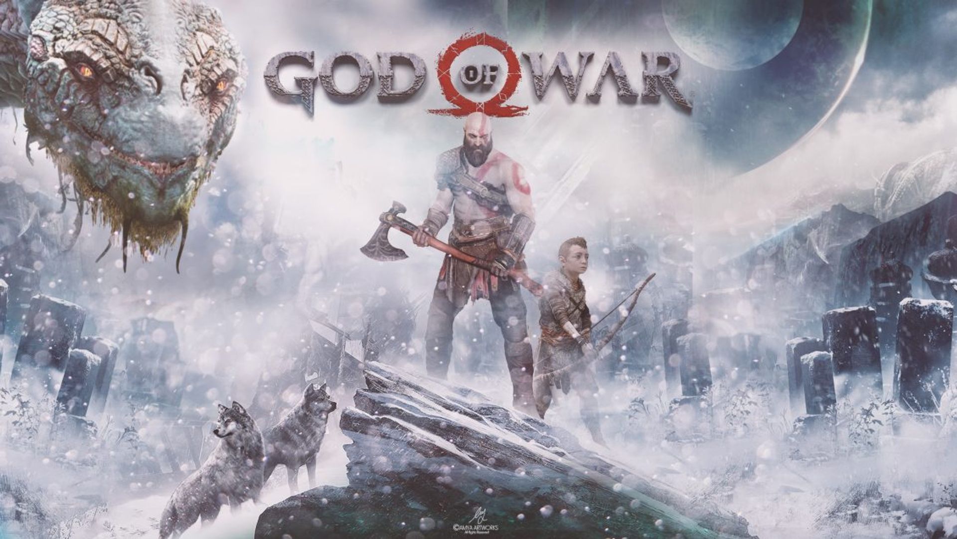 god of war 3840x2160 playstation 4 kratos atreus 2018 4k 12991