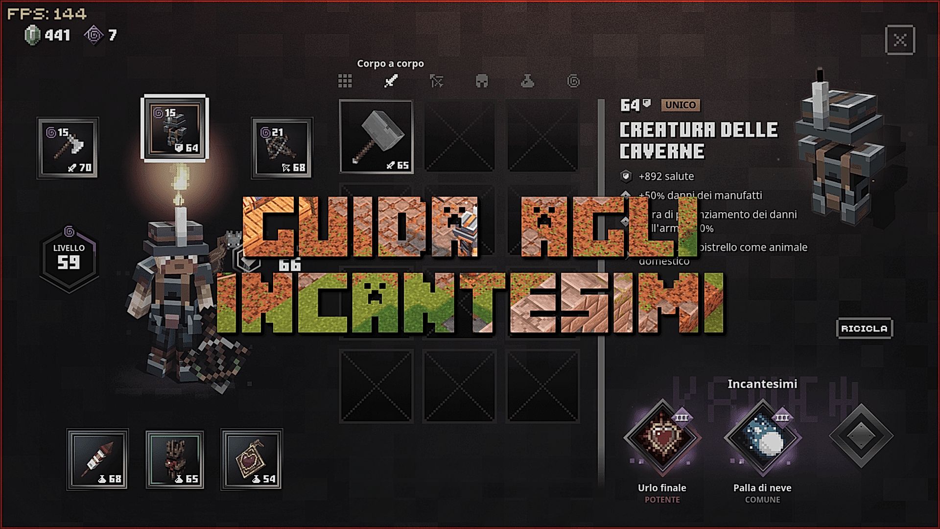 Immagine di copertina per Minecraft Dungeon – Guida agli Incantesimi