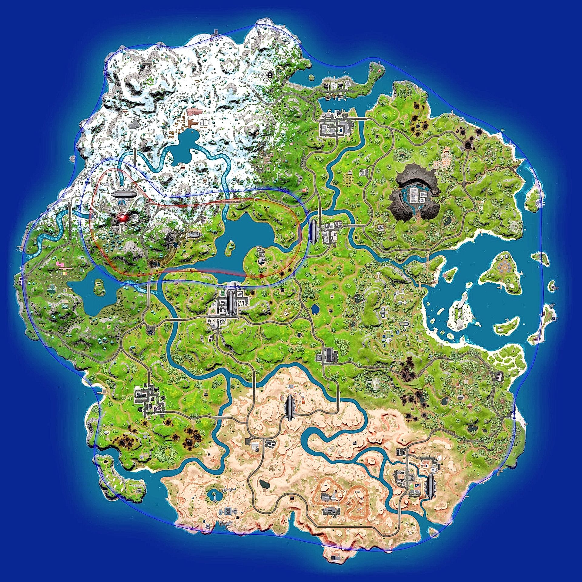 Fortnite mappa stadio finale Capitolo 3 Stagione 2 10030108