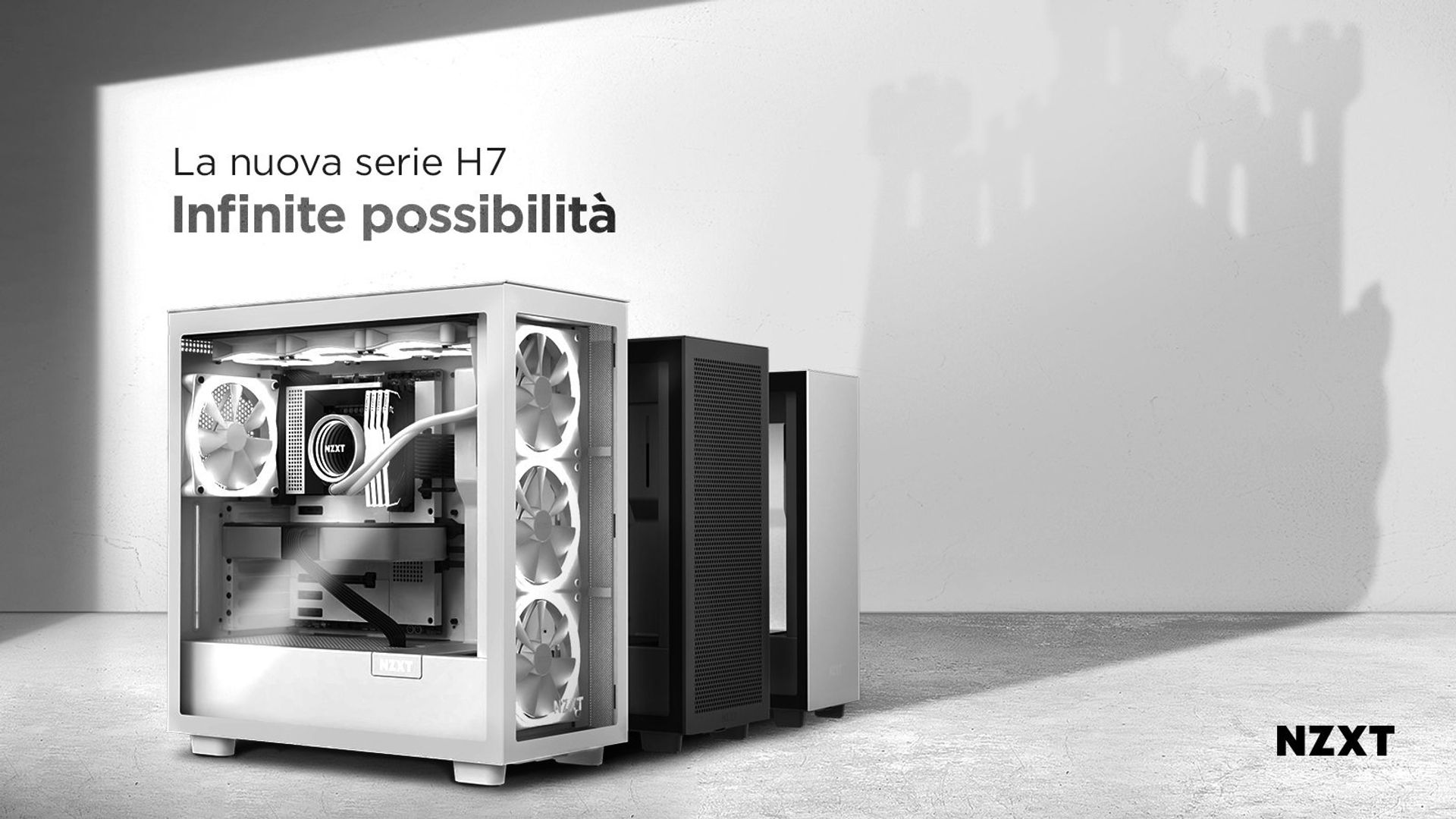 Immagine di copertina per NZXT presenta i nuovi case della famiglia H7