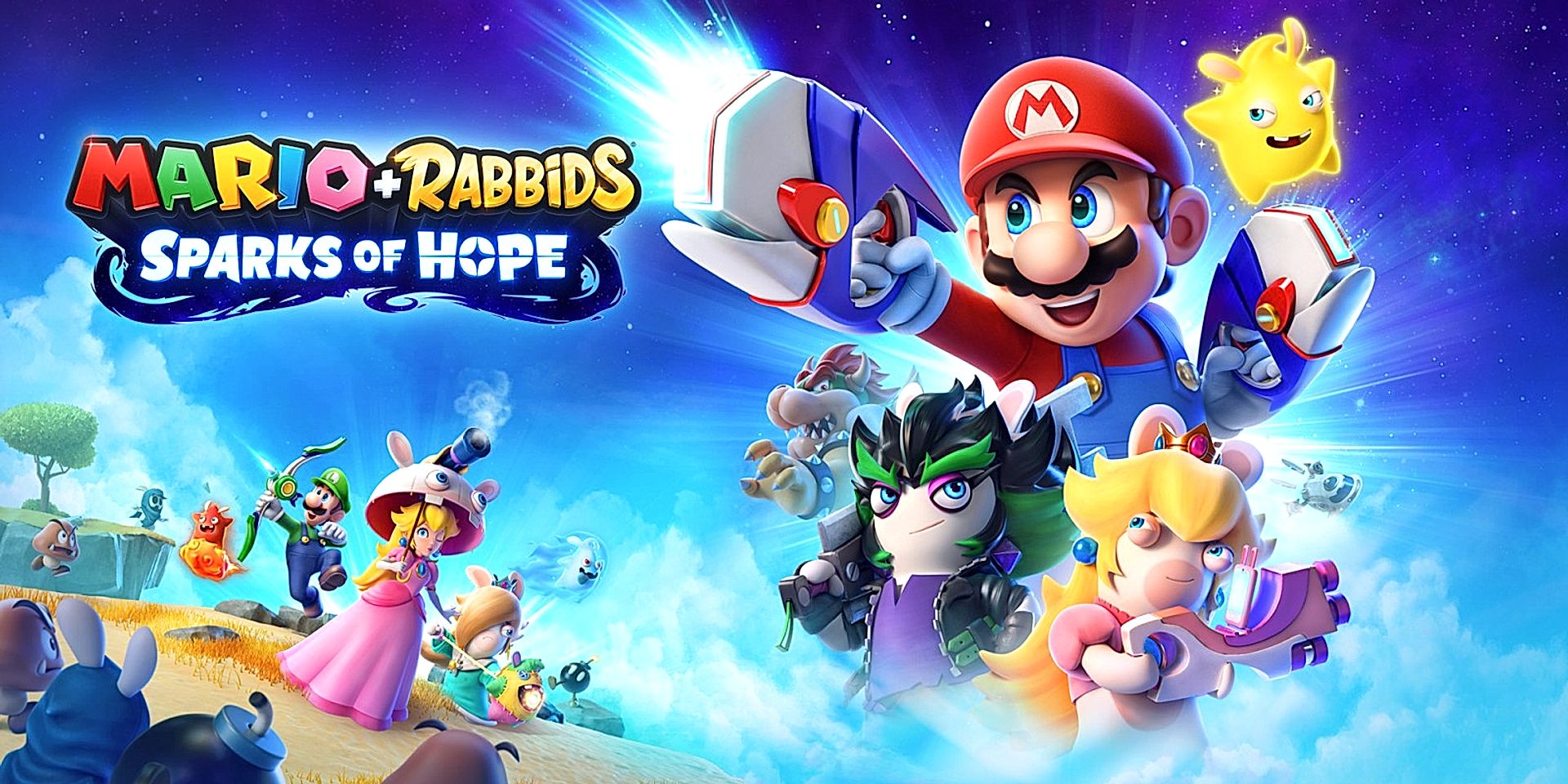 Immagine di copertina per Mario+Rabbids: Sparks of Hope, il titolo si mostra in un nuovo trailer gameplay