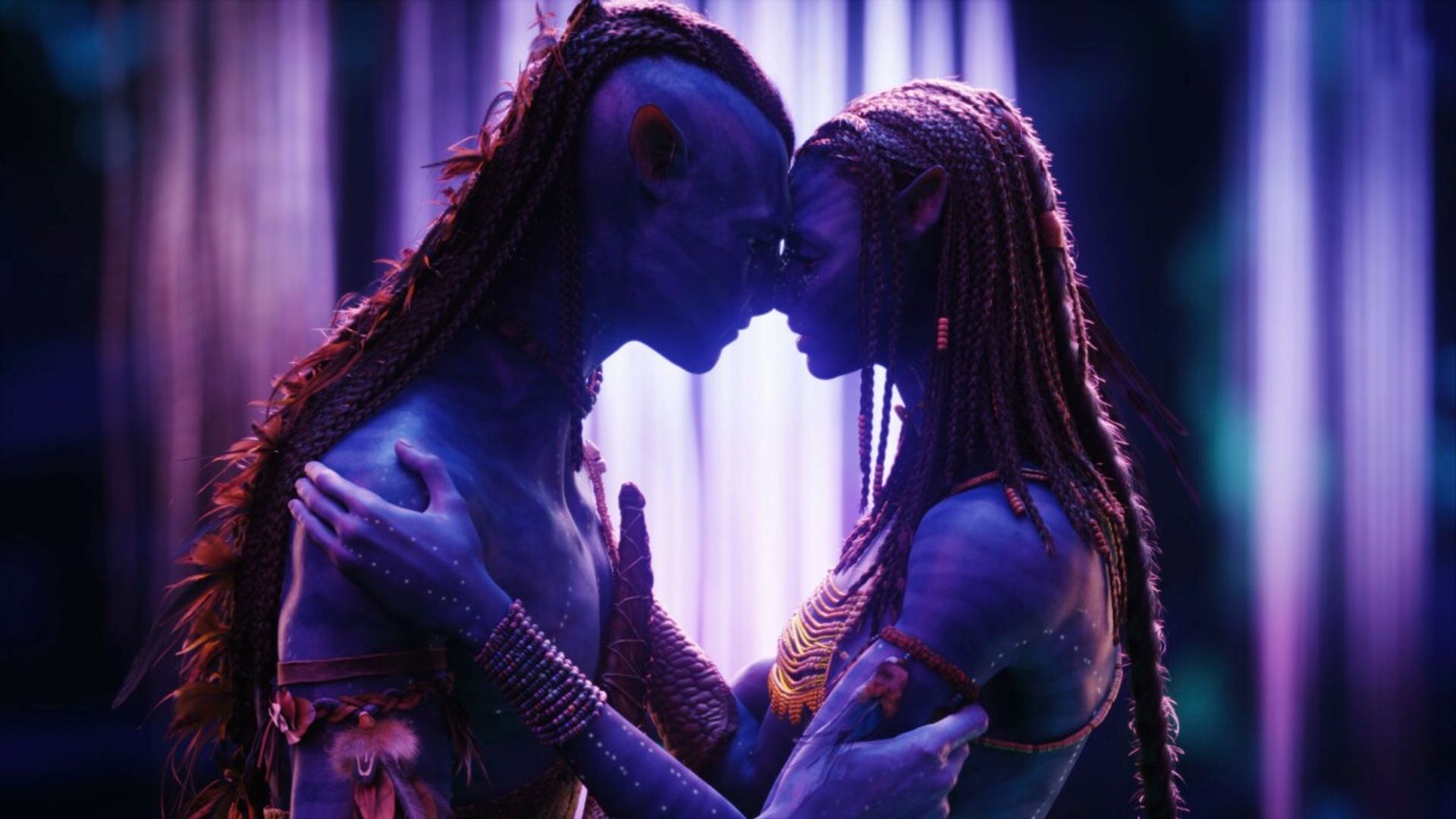 Neytiri e Jake in una scena del film Avatar 10043493