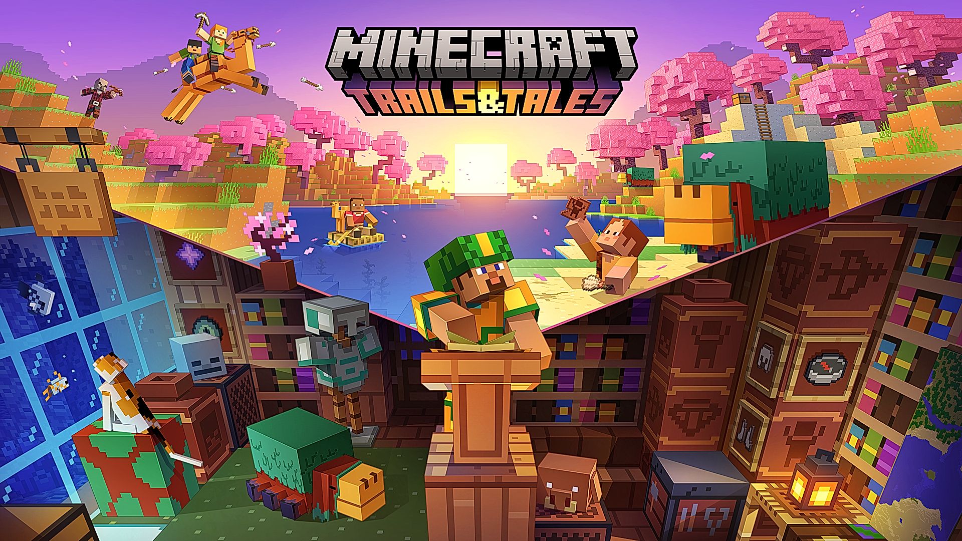 Immagine di copertina per Aggiornamento Minecraft Trails & Tales disponibile dal 7 giugno