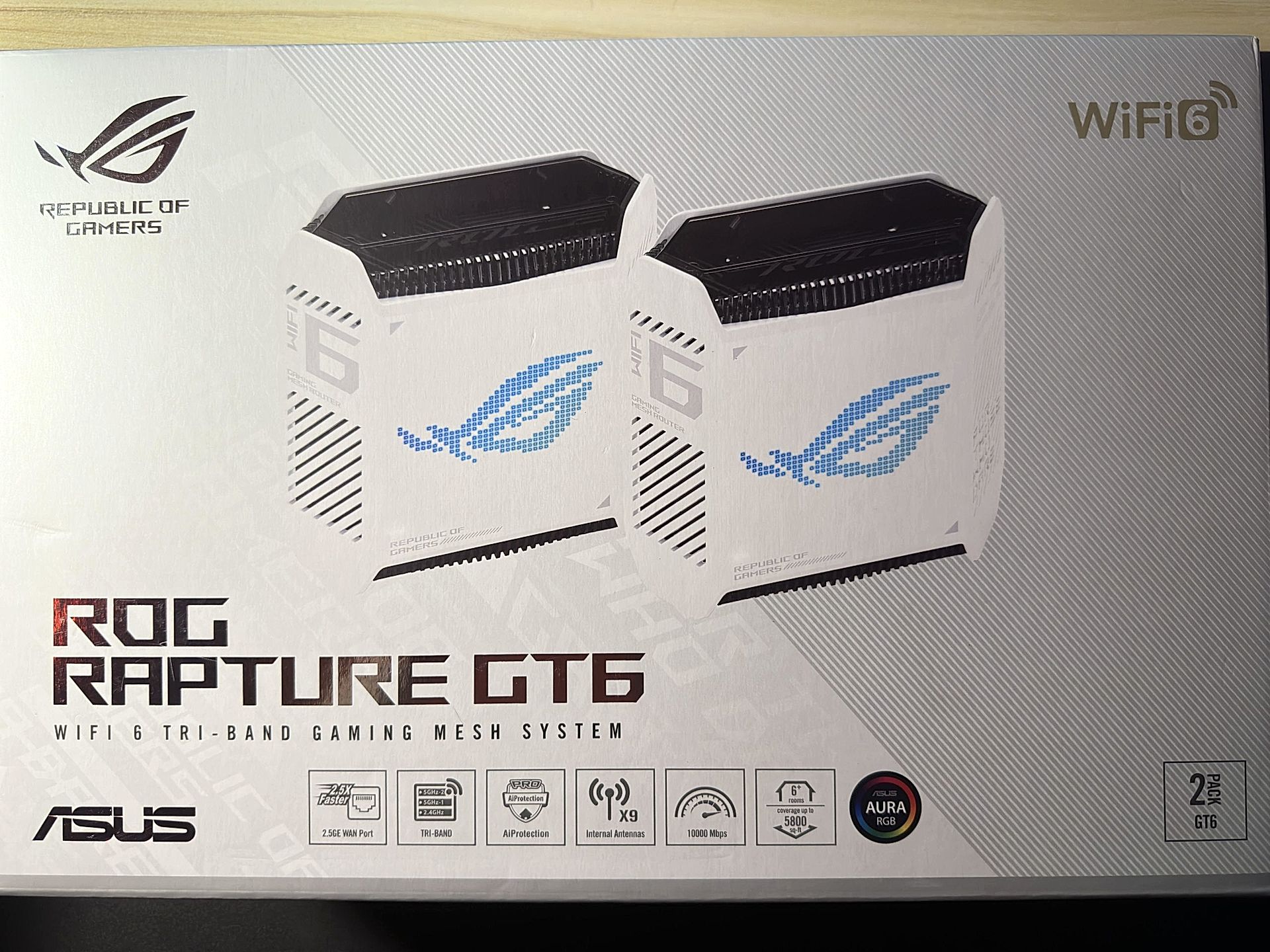 Immagine di copertina per Asus Rog Rapture GT6, Recensione – Straordinario router mesh