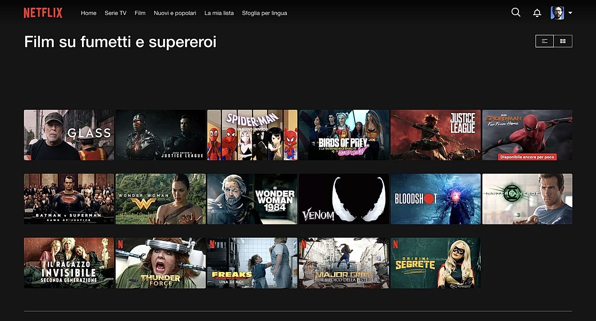 netflix menu segreto 10080430