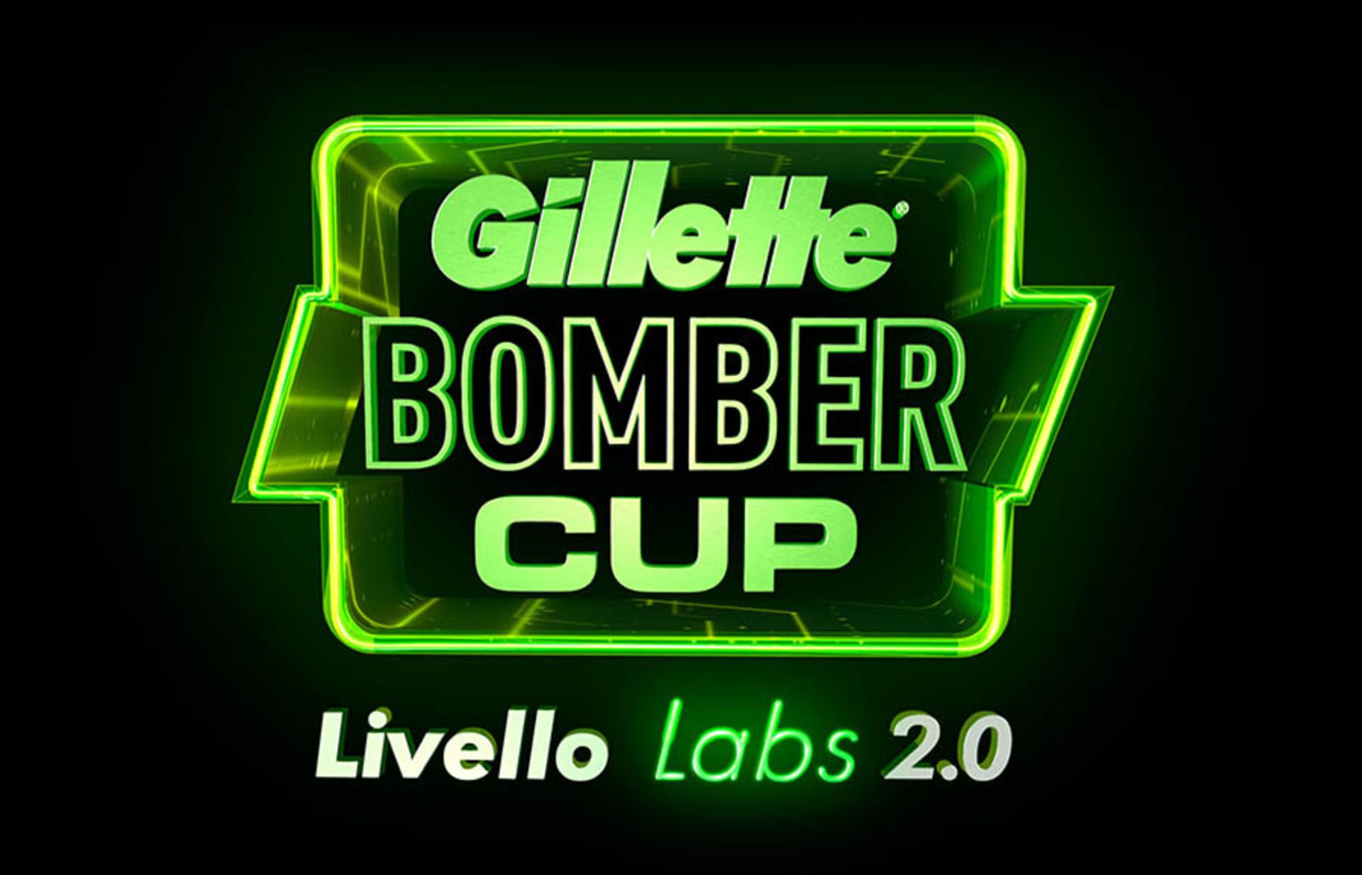 Logo della Gillette Bomber Cup Livello Labs 2.0, evento eSports dedicato al gaming competitivo.