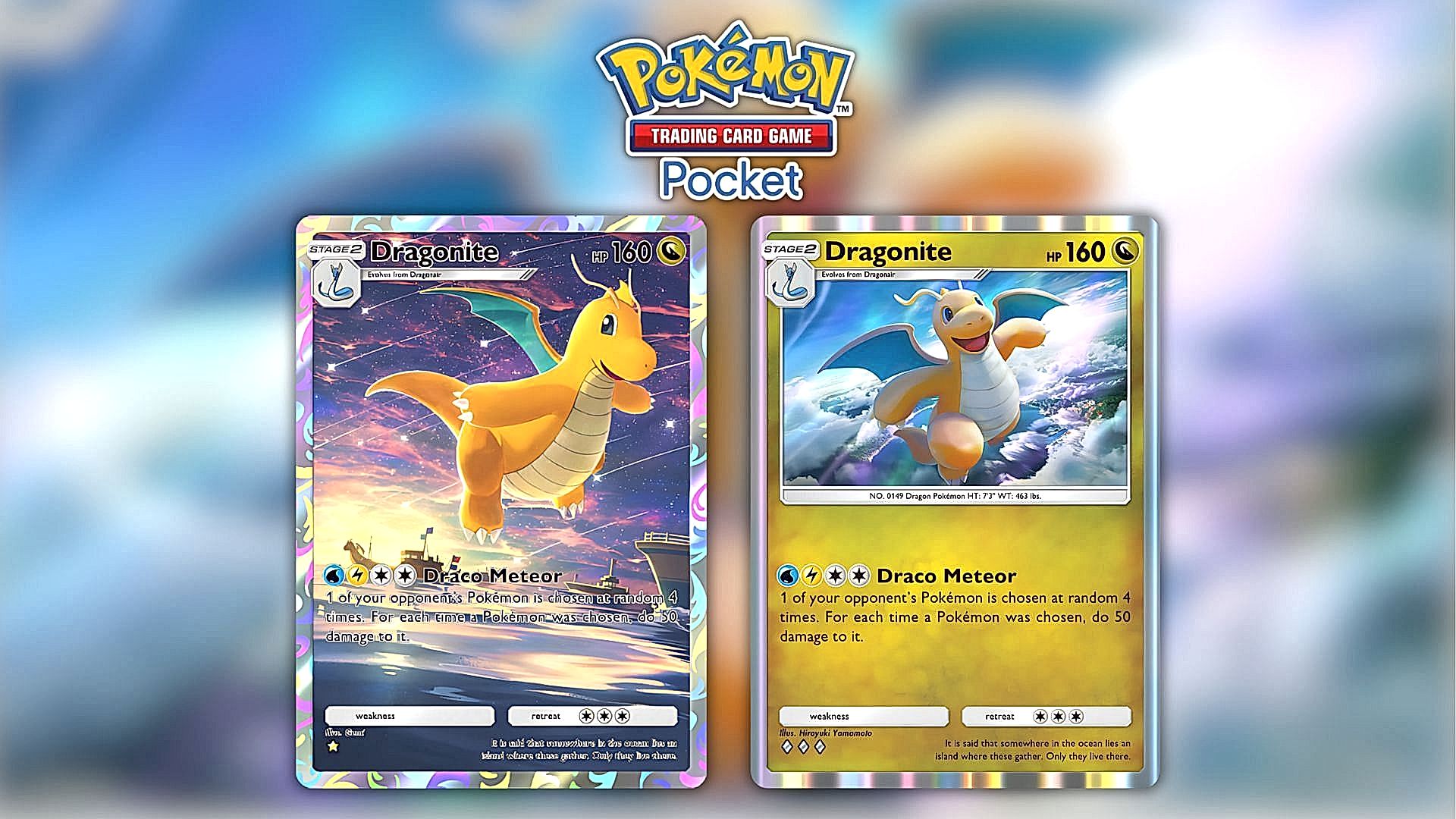 Carte Pokémon con Dragonite, illustrazione brillante del gioco di carte collezionabili. Pokémon TCG Pocket 10088795