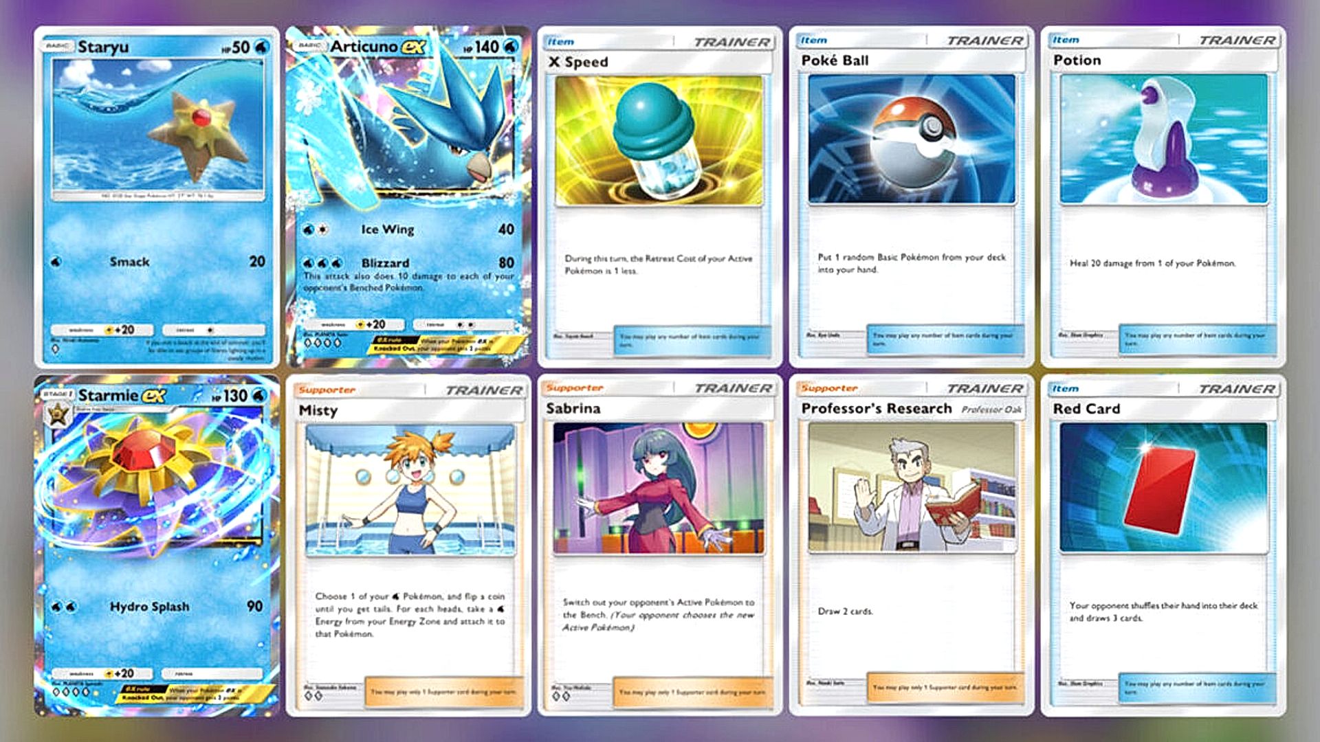 Pokémon TCG Pocket, Articuno EX e trainers come Misty e Professor Oak. 10088455