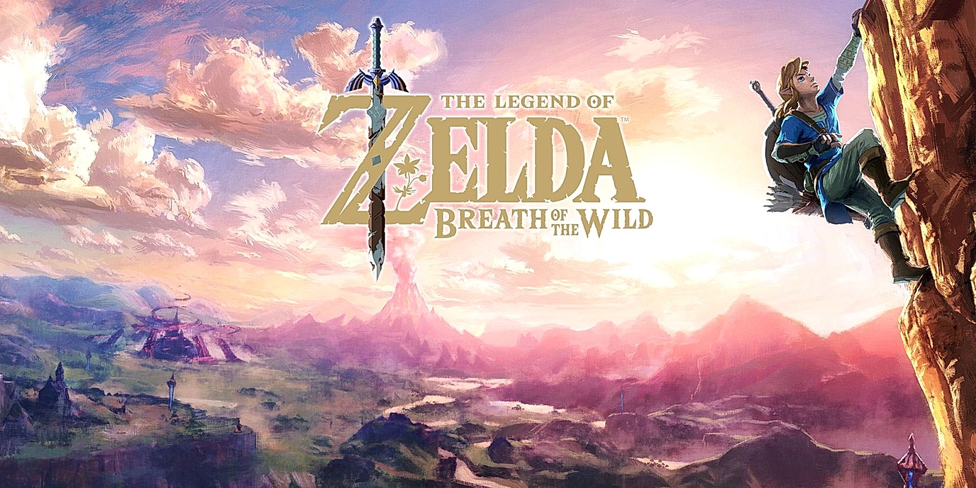 Link arrampica su una montagna nel paesaggio di The Legend of Zelda: Breath of the Wild. 10088045