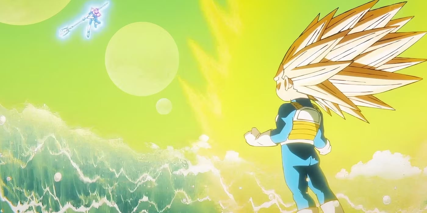 Vegeta SSJ3 in un episodio di Dragon Ball Daima.