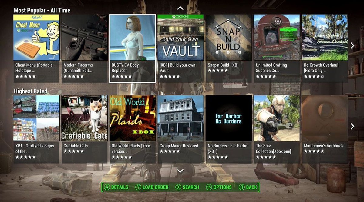 mod- xbox one- fallout 4