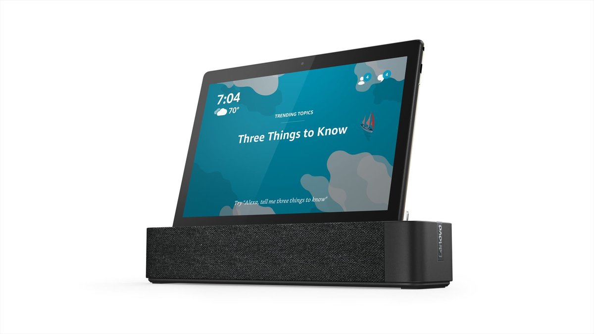 01 Smart Tab M10 With Dock Hero Front Facing Left Ambient Home