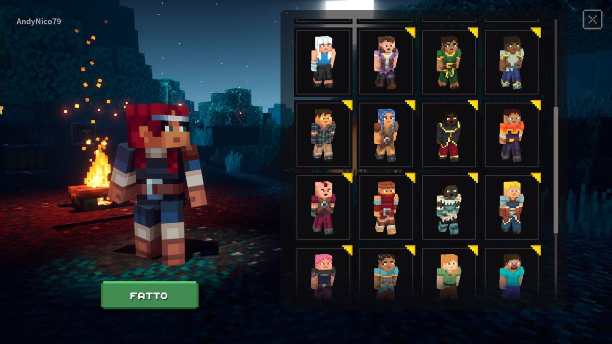 Minecraft Dungeon - Creazione Personaggio