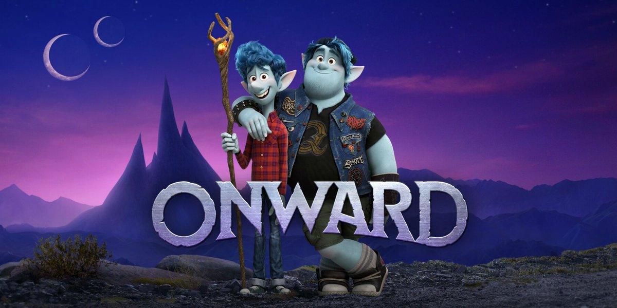 Pixar Onward header with Ian and Barley