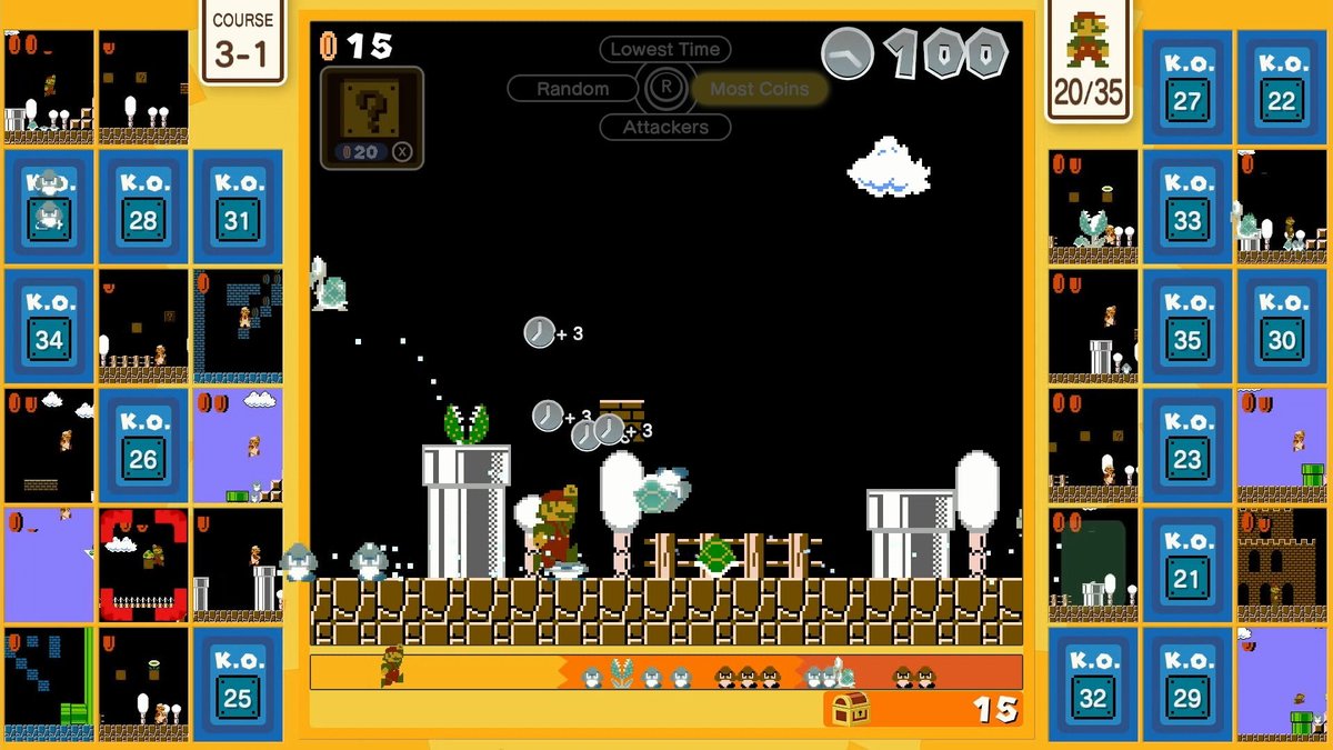 Una normale Sfida a 35 in Super Mario 35.