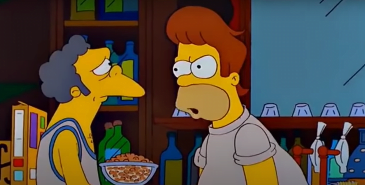 la paura fa novanta simpsons homer e i capelli di vipera