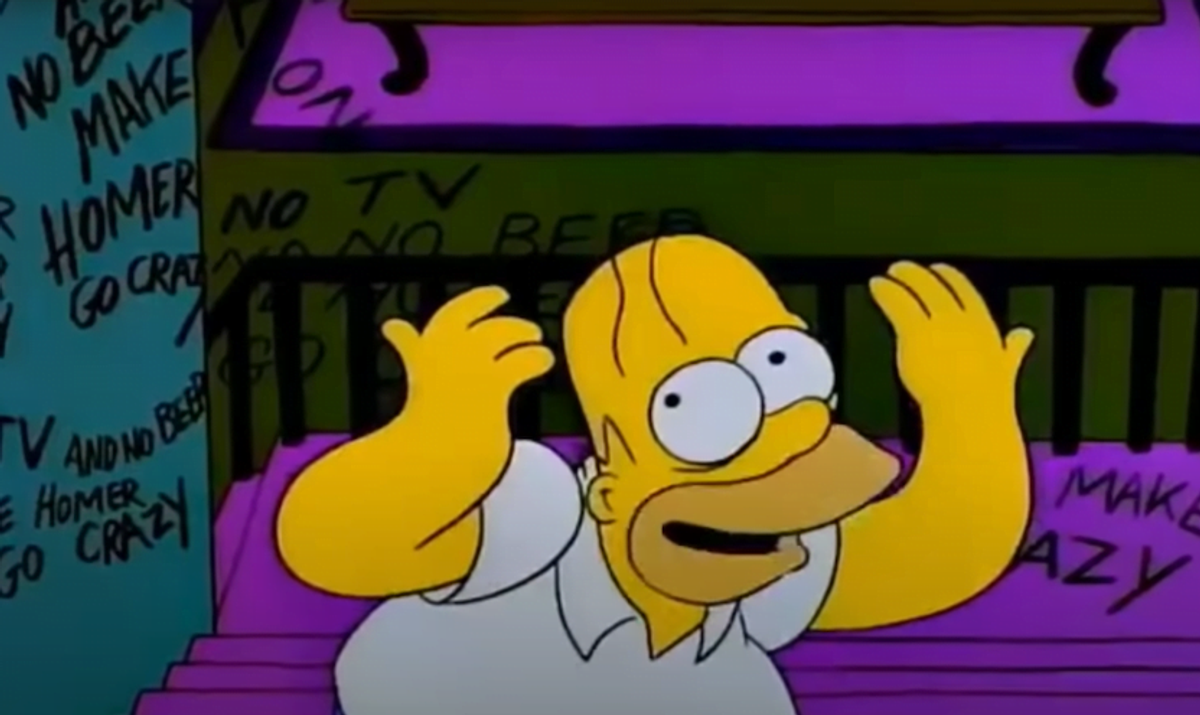la paura fa novanta simpsons homer shining
