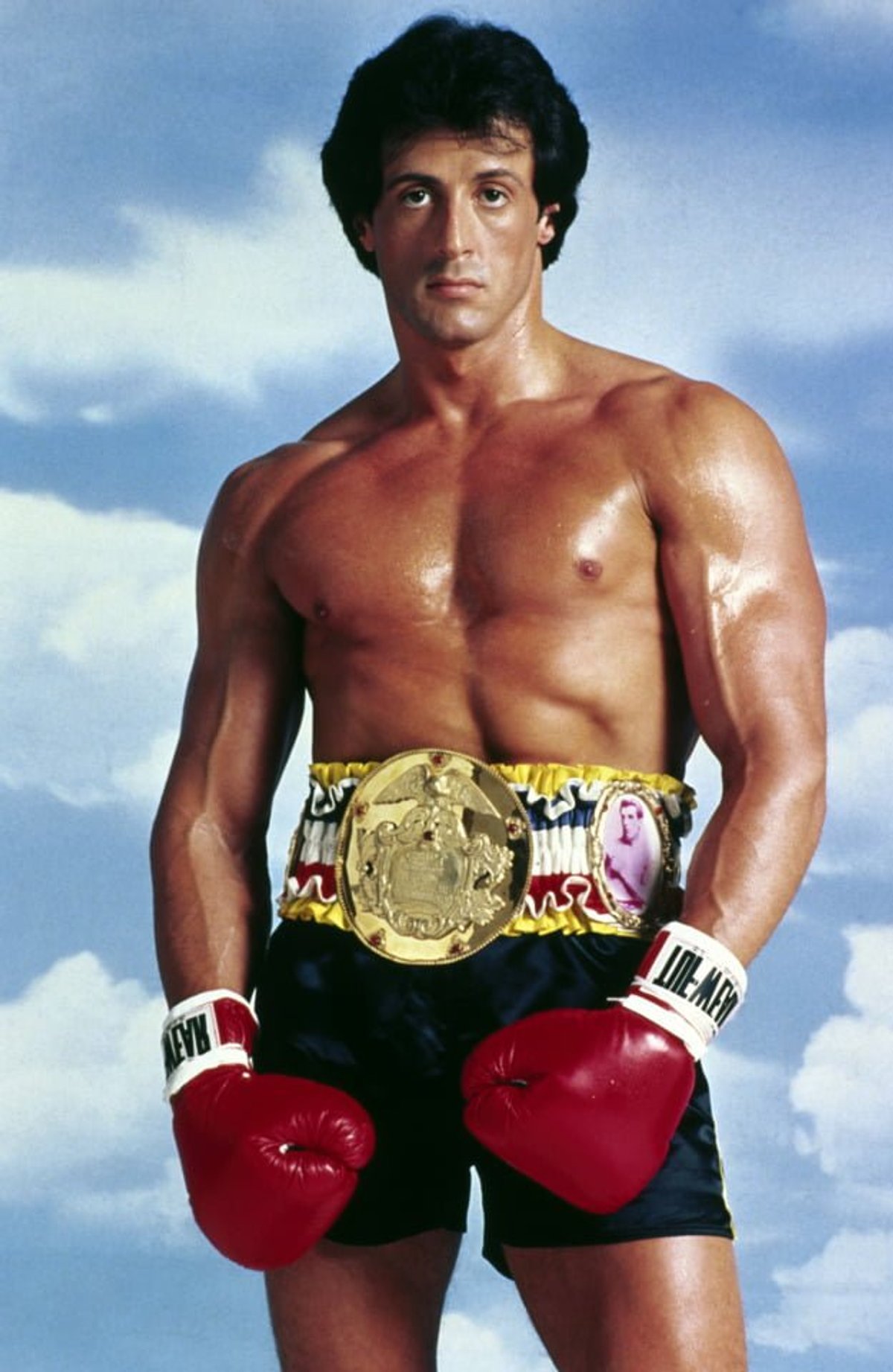 Uno scultoreo Sylvester Stallone