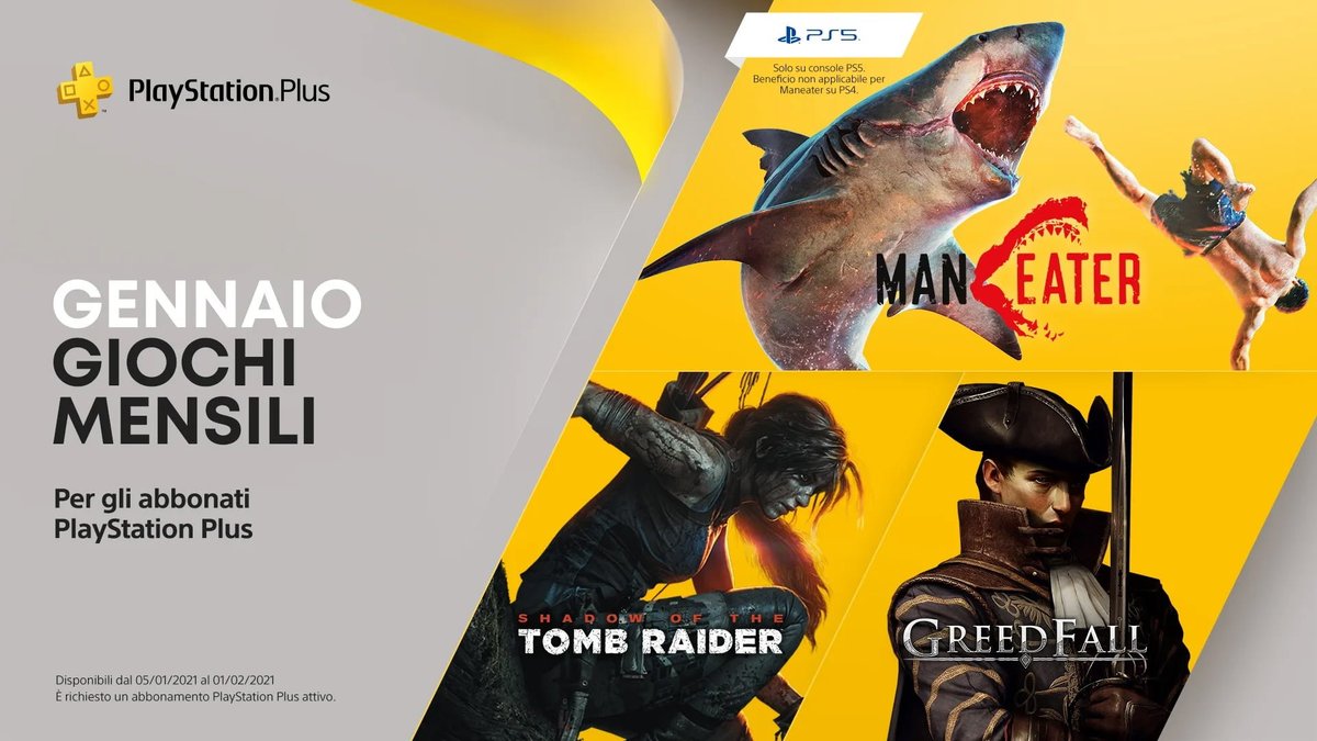 PlayStation Plus: rivelati i 3 titoli di gennaio PlayStation Plus