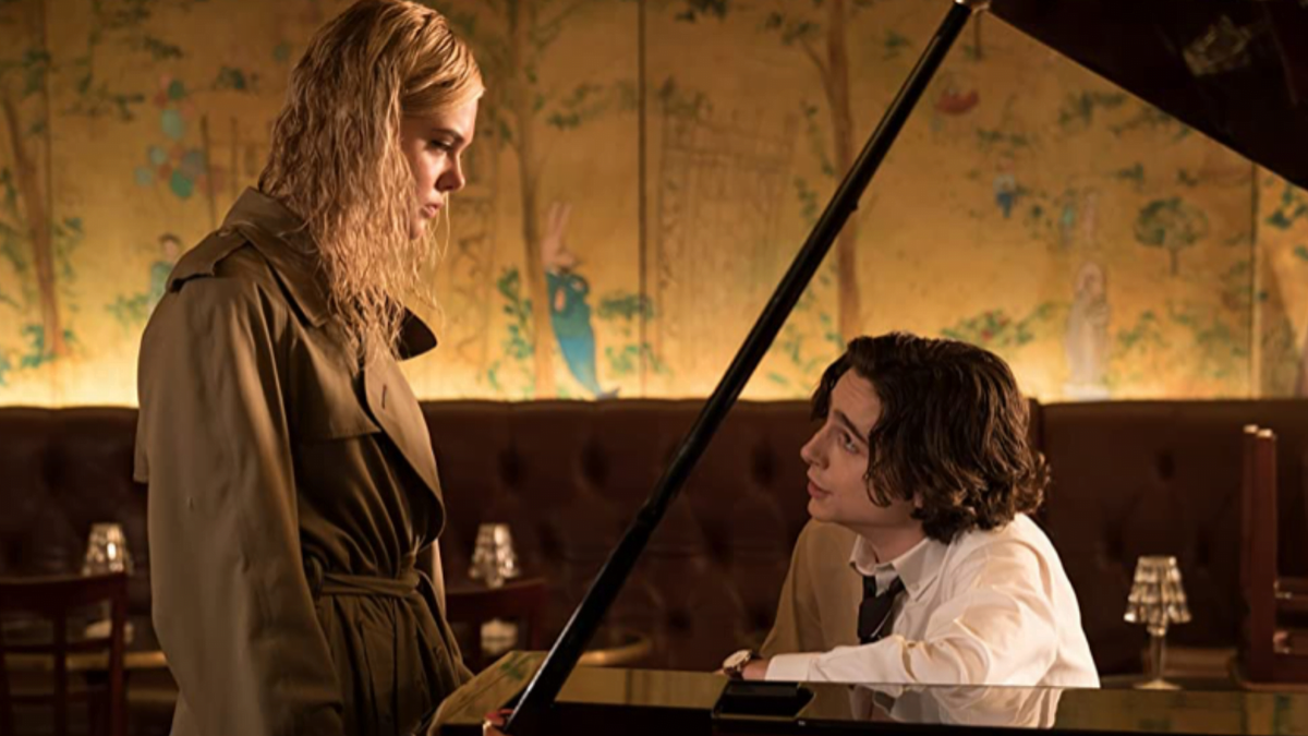 Un giorno di pioggia a New York: Ashleigh e Gatsby in una scena del film
