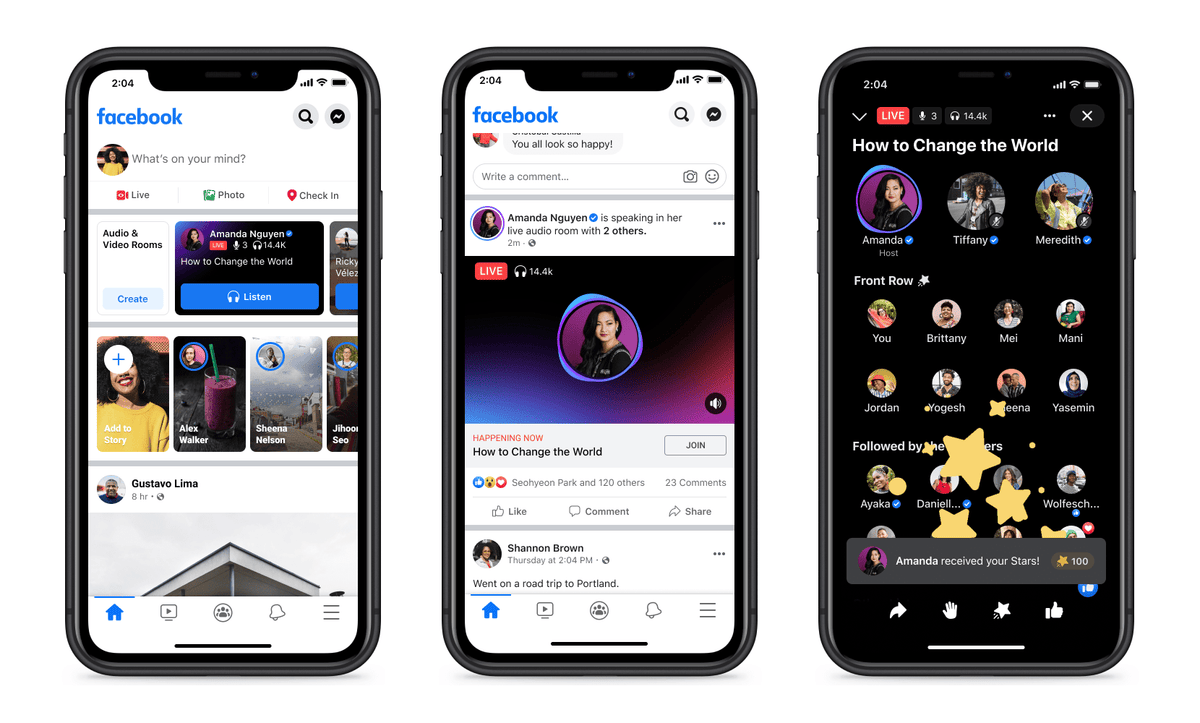 Facebook Live Audio Rooms disponibile per il pubblico statunitense