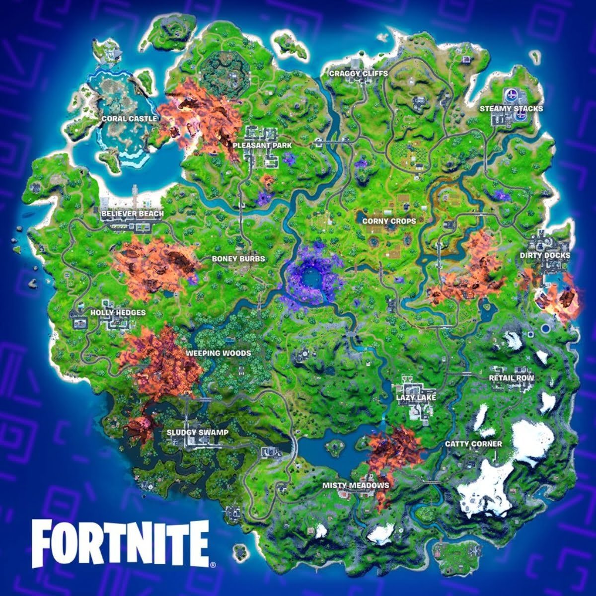 mappa fortnite stagione 8