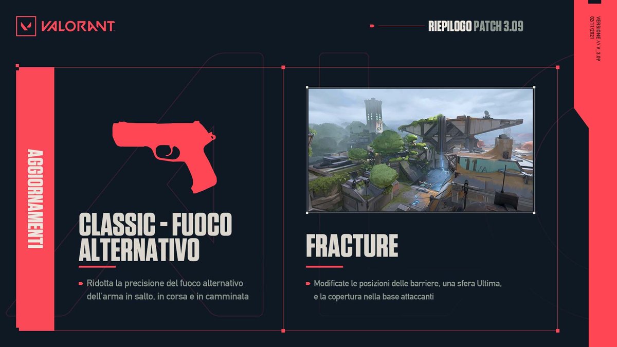 Cambiamenti introdotti con la patch 3.09 (patch notes ufficiali)
