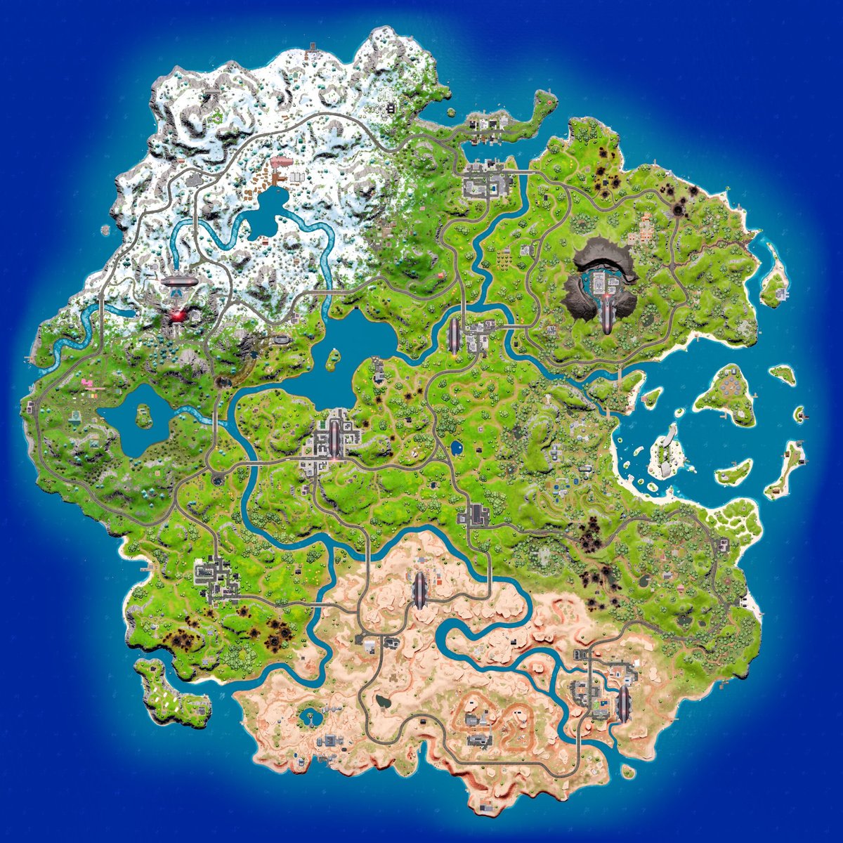 Fortnite Season 2 map