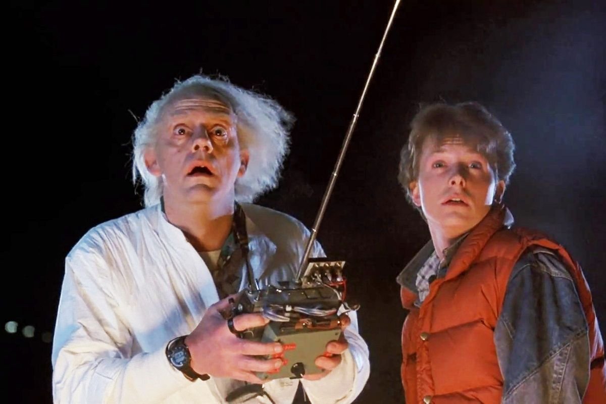 Marty McFly insieme a Doc