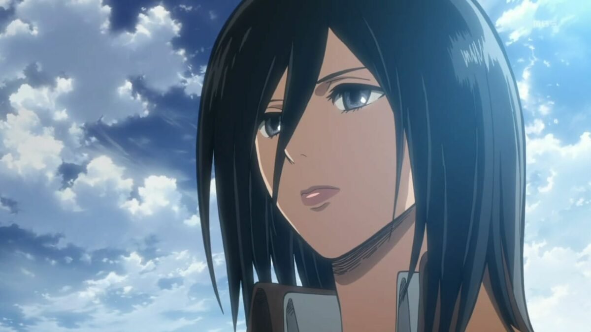 Una scena dall'anime, L'attacco dei giganti.