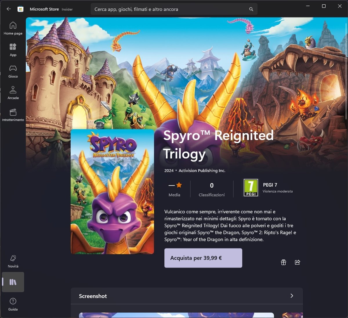 Spyro Microsoft Store