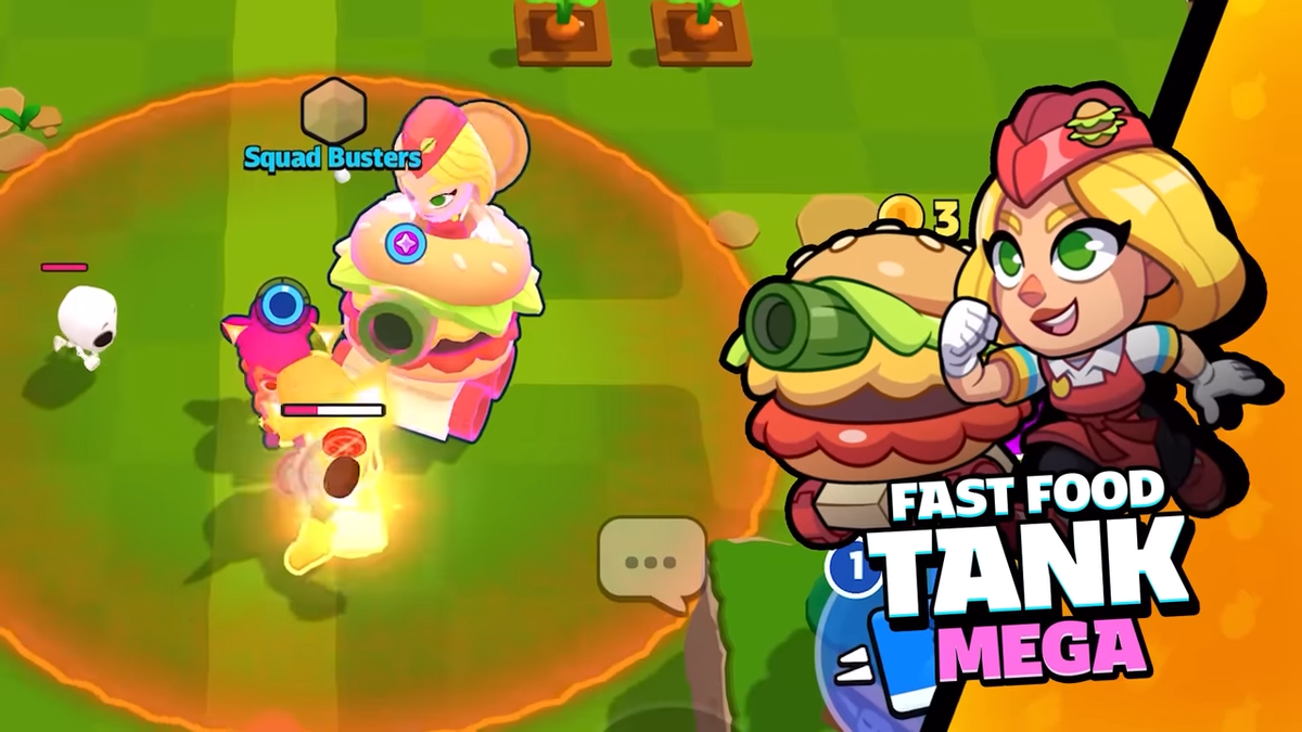 Squad Busters mega fast food tank