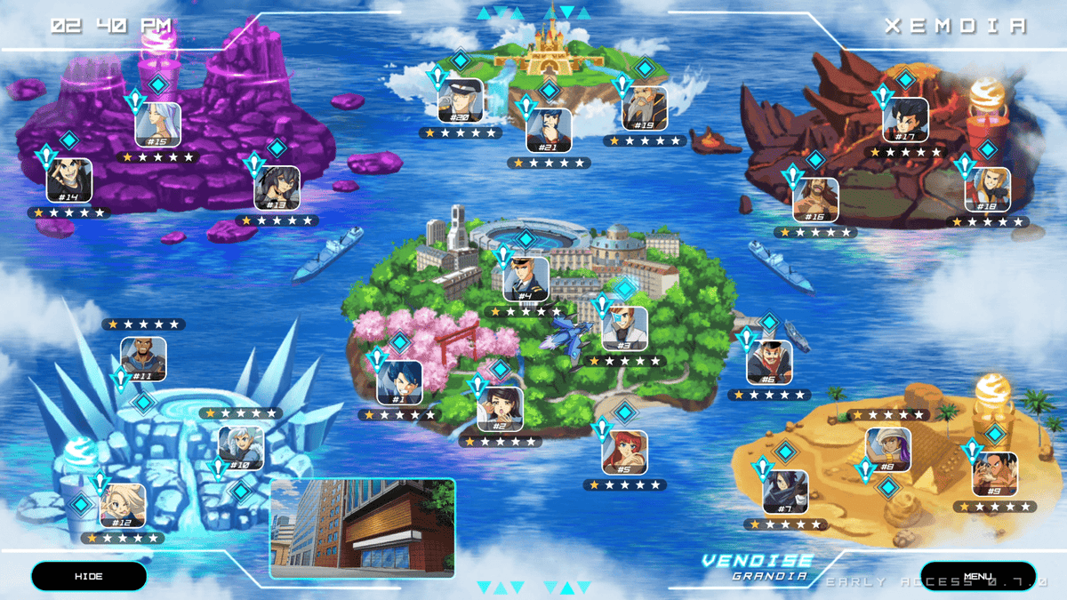 Final Stardust: Cosmic Nexus mappa