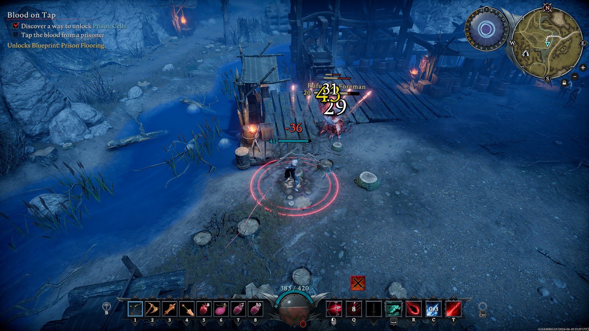 V Rising combattimento