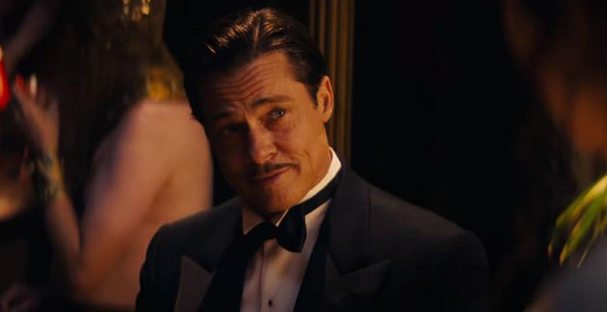 Brad Pitt in una scena di Babylon.