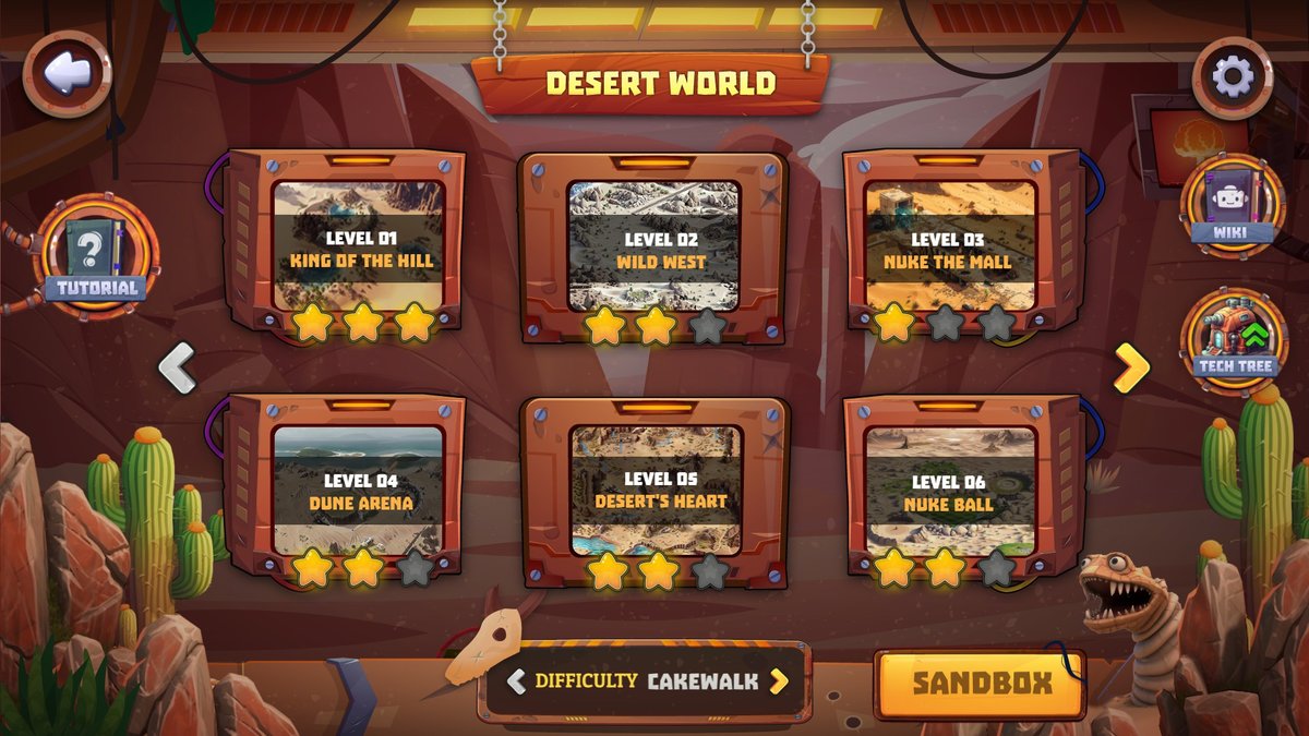 Nuke Them All desert world
