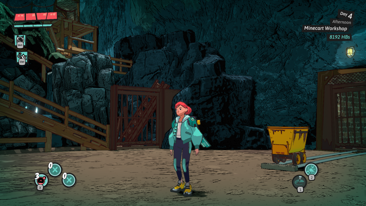 Luisa in uno dei primi dungeon di Dungeons of Hinterberg