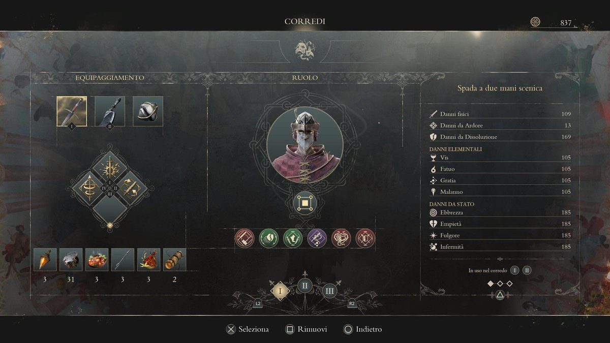 Build del personaggio