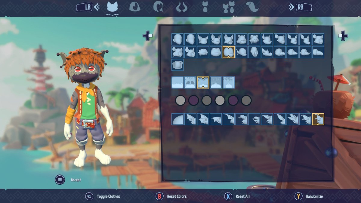 Clitter Cove personalizzazione del personaggio
