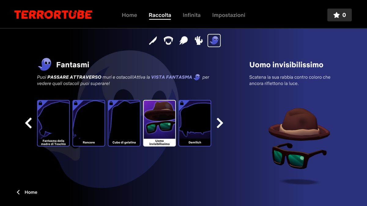 sezione dei personaggi giocabili di Slayaway Camp 2