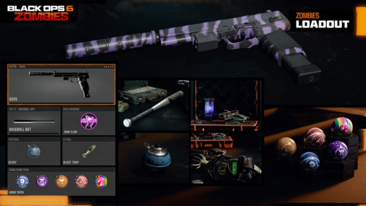 Schermata del loadout per Zombie