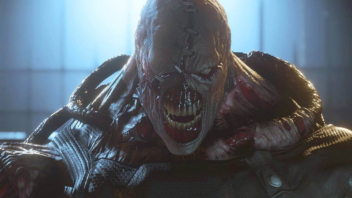 Creatura mostruosa dal videogioco Resident Evil 3, conosciuta come Nemesis.