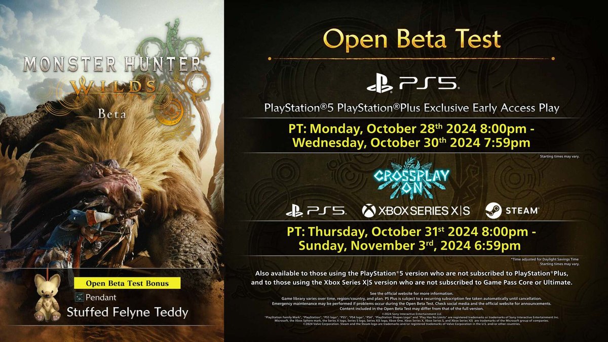 Orai open beta di Monster Hunter Wilds