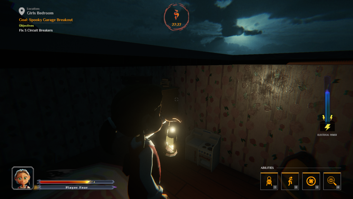 Visuale che trapassa il soffitto della villa di Shadows Are Alive, uno dei bug presenti nel gioco