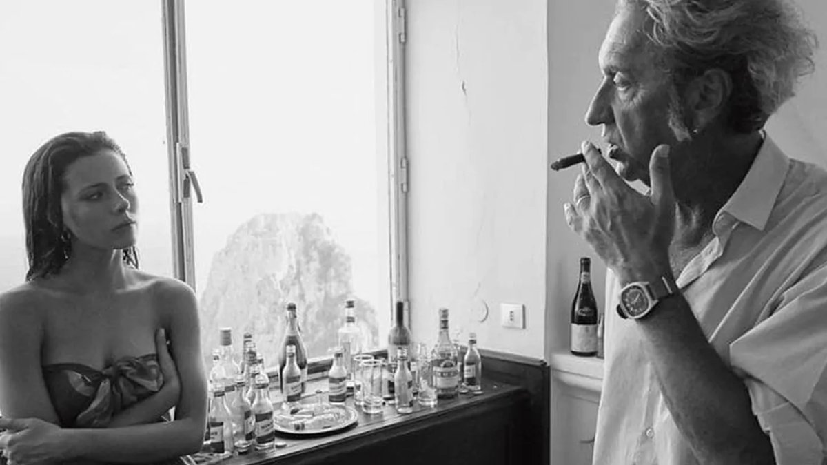 Celeste Dalla Porta e Paolo Sorrentino sul set di Parrthenope.