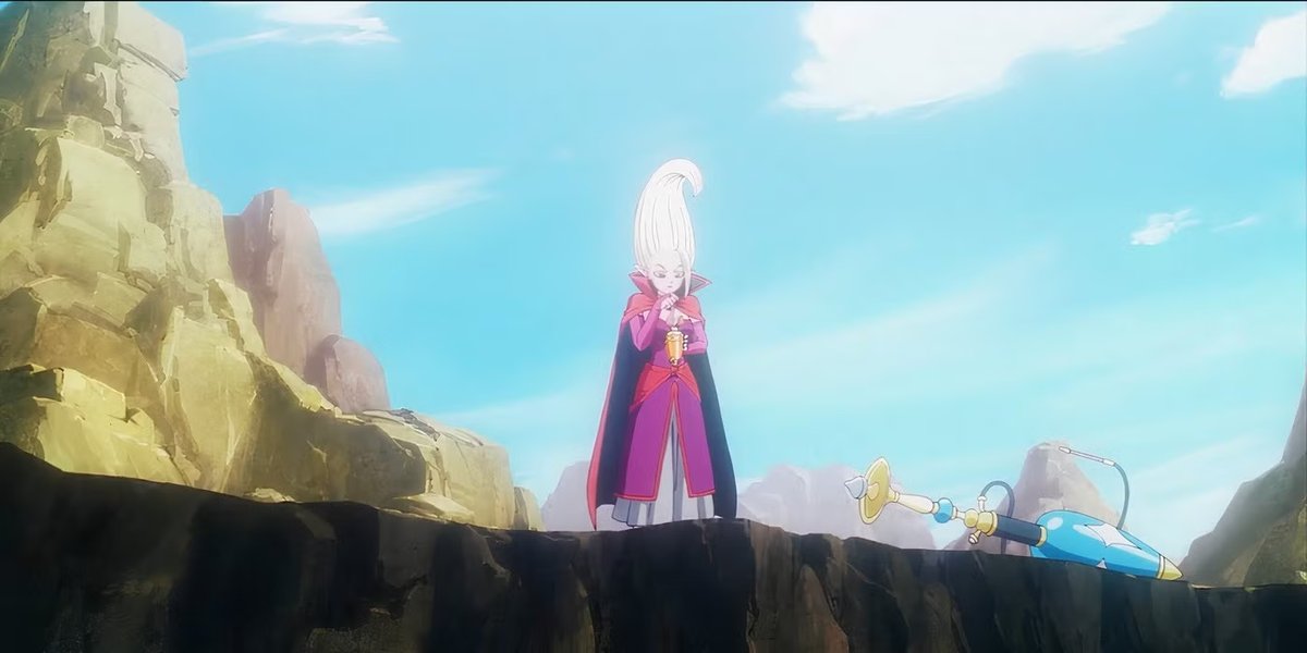Arinsu in una scena dell'episodio 8 di Dragon Ball Daima.