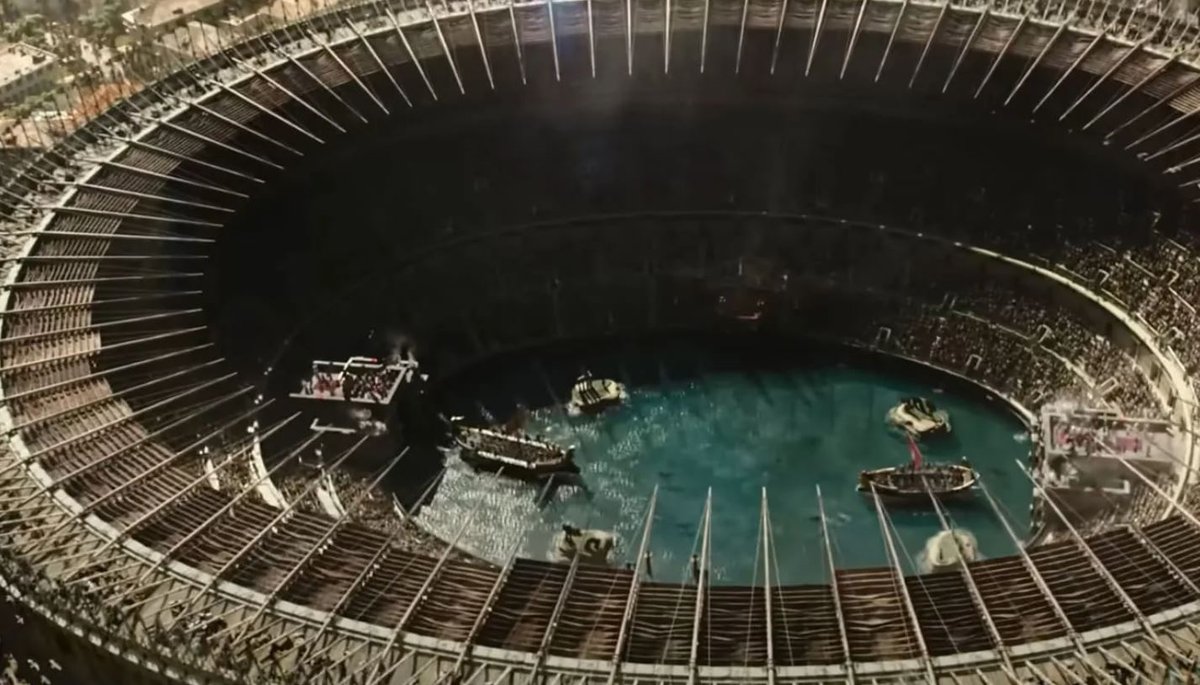 Il Colosseo inondato in Il Gladiatore 2
