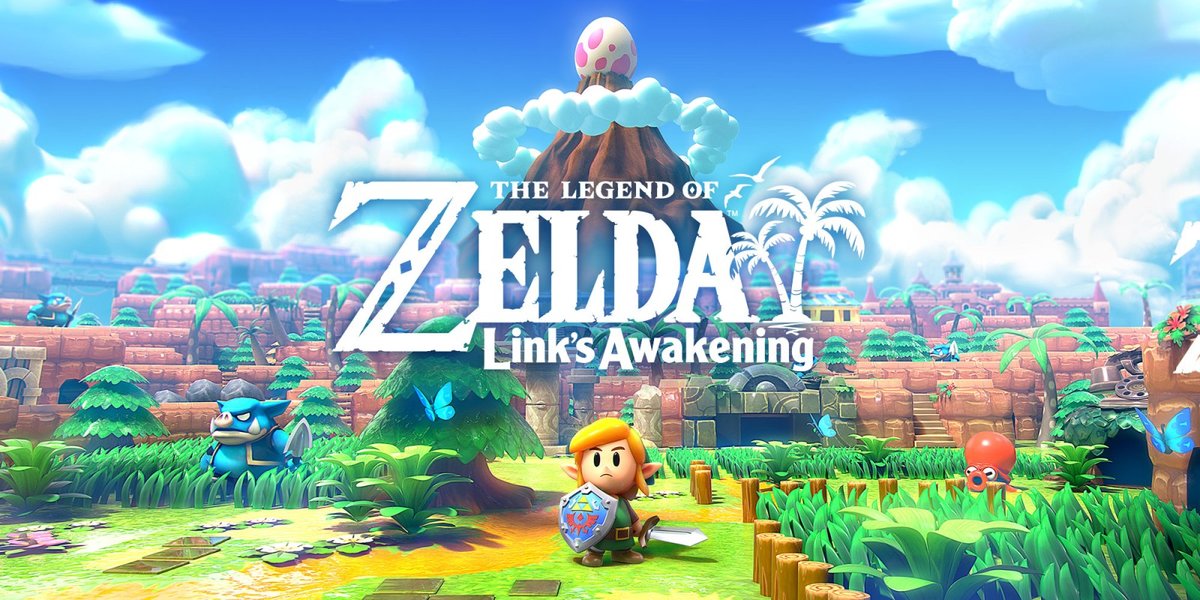 Copertina colorata del videogioco The Legend of Zelda: Link's Awakening per Nintendo Switch.