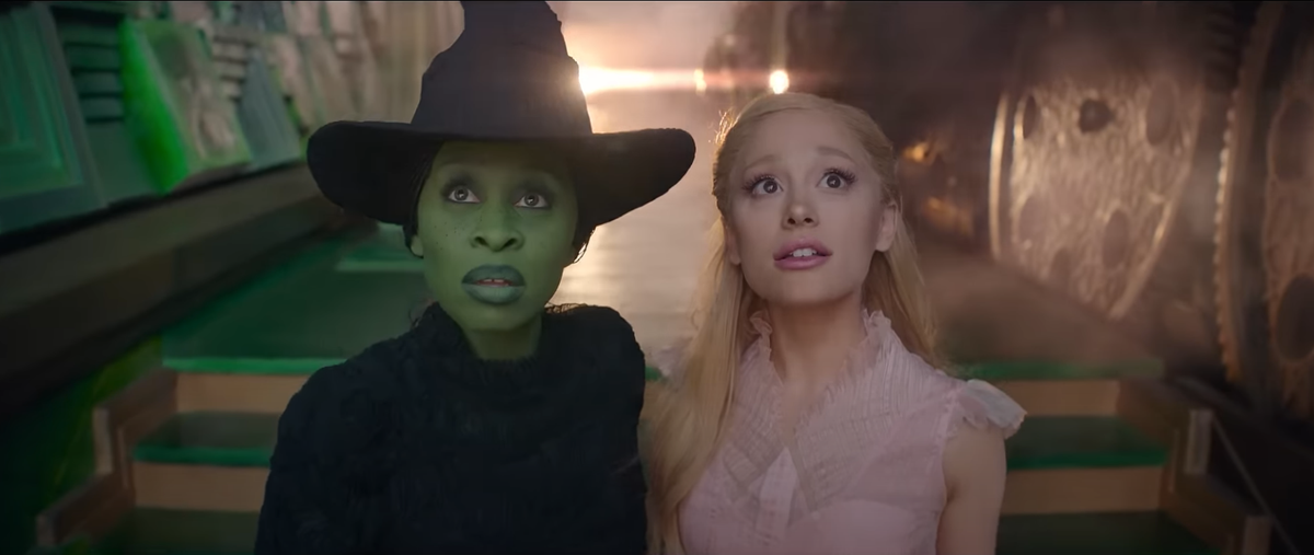 Una scena dal trailer del film, Wicked.