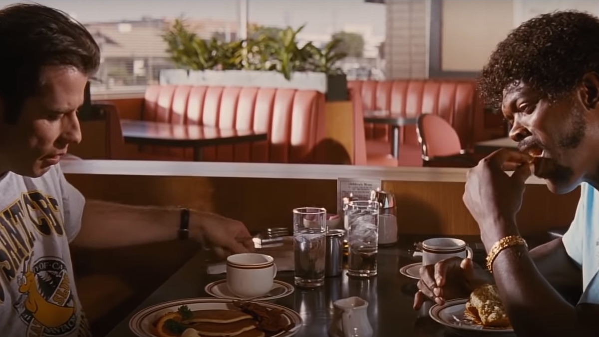 Una scena dal film Pulp Fiction.